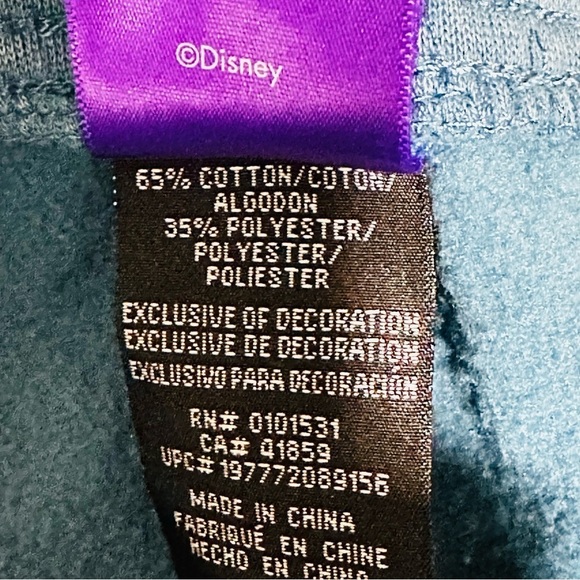 NWT Disney’s Lilo & Stitch Men’s Sz XLarge Blue Acid Wash Drawstring Joggers - Picture 7 of 10